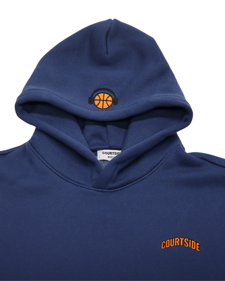 Courtside Heavyweight Hoodie — Navy